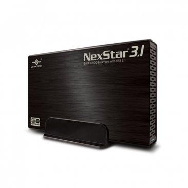 Vantec NexStar NST-370A31-BK 3.5 inch SATA3 to USB 3.1 Gen II Type-A Hard Drive Enclosure (Black)