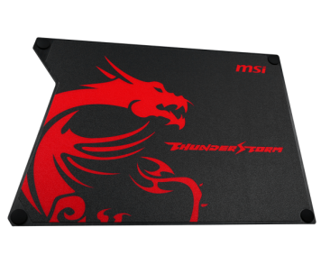 MSI ThunderStorm Aluminum Gaming Mousepad with Speed Surface Non-Slip Feet