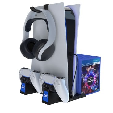 Ipega Multi-function Vertical For PS5 Charging Dock, Headphone Stand and Game Storage - PG-P5009