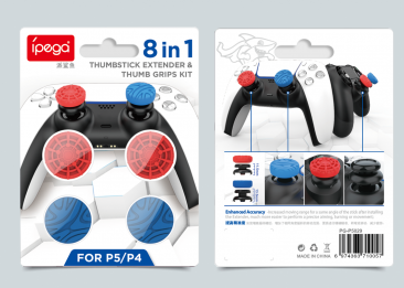 Ipega Thumb Stick Extender and Thumb Grips Kit for PS5 Controller - PG-P5029 - 6 Month Warranty