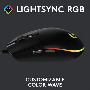 Logitech G203 LightSync Gaming Mouse - Black - 910-005796
