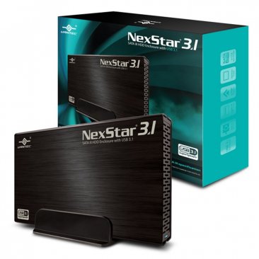 Vantec NexStar NST-370A31-BK 3.5 inch SATA3 to USB 3.1 Gen II Type-A Hard Drive Enclosure (Black)