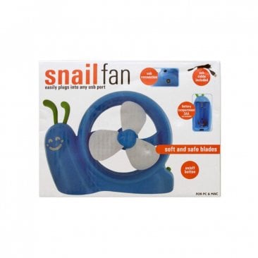 Battery Operated Snail USB Fan - OD411