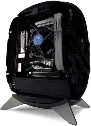 IN WIN B1 Mini-ITX Tower Case- 200W 80 Plus Gold Power Supply Included-Tempered Glass Top Panel