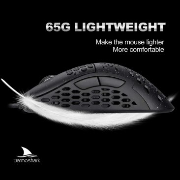 Darmoshark N1 Black Wired Gaming Mouse (6 Month Warranty)