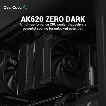 Deepcool AK620 Zero Dark 120mm CPU Air Cooler - R-AK620-BKNNMT-G-1
