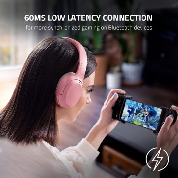 Razer Opus X Quartz (Pink)- Bluetooth 5.0, Active Noise Cancellation (ANC) Technology Headset- RZ04-03760300-R3M1