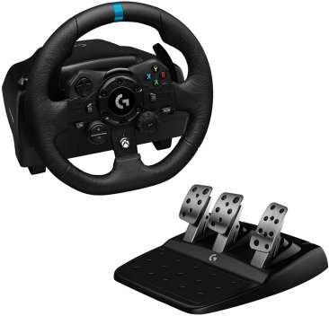 Logitech G923 TrueForce Racing Wheel and Pedals for PlayStation, Xbox One and PC- USB
