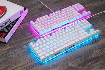 Motospeed K87S Wired Mechanical Keyboard RGB with Blue Switch with Arabic Layout