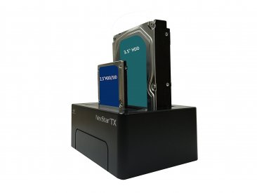 Vantec NexStar TX NST-D428S3-BK Dual Bay 2.5/3.5 inch SATA 6Gb/s to USB 3.0 Hard Drive Dock