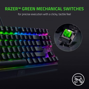 Razer Blackwidow V3 Tenkeyless Green Switches Gaming Keybaord- RZ03-03490100-R3M1