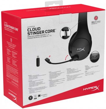 Kingston HyperX Cloud Stinger Core Wireless Gaming Headset, for PC- Black - HHSS1C-BA-BK/G