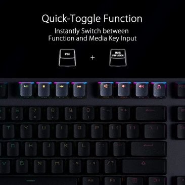 Asus ROG Strix Scope NX Wireless Deluxe RGB Mechanical Gaming Keyboard, NX Red Mech Switches - ENG/ARA Keys - 90MP02I6-BKCA00