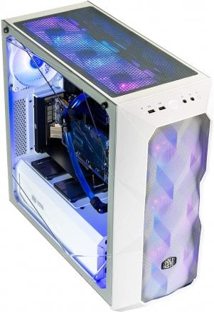 Cooler Master MasterBox TD500 Mesh White Airflow ATX Mid-Tower with Polygonal Mesh Front Panel-MCB-D500D-WGNN-S01
