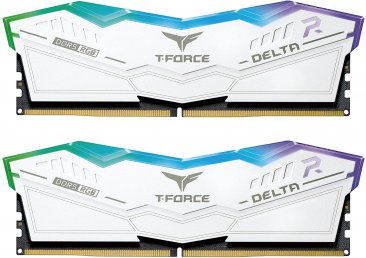 Team T-Force Delta RGB 32GB (2 x 16GB) 288-Pin DDR5 SDRAM DDR5 6400 - White - FF4D532G6400HC40BDC01