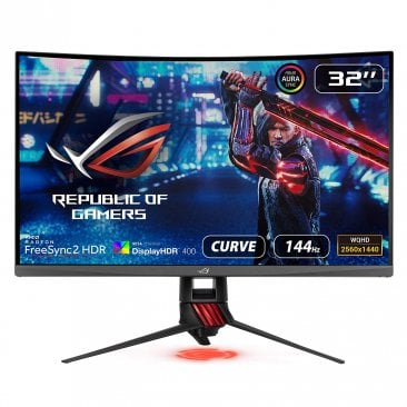 Asus ROG Strix XG32VQR 31.5” Curved Gaming Monitor 144Hz 1440P FreeSync 2 HDR Eye Care with DP HDMI