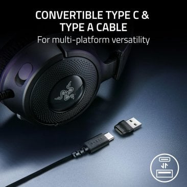 Razer Kraken V4 X Gaming Headset Retractable Mic, Jack