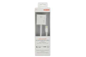 Ednet DisplayPort adapter cable, mini DP - DVI (24+5) M/F, 0.2m, 4K, active converter, CE, gold - 84518