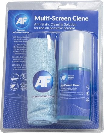 AF Multi Screen Clean Spray With Large Micro Fibre Cloth 200ml