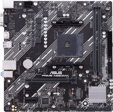 Asus Prime A520M-K Motherboard, AMD A520 (Ryzen AM4) - 90MB1500-M0EAY0