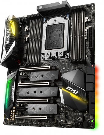 MSI X399 GAMING PRO CARBON AC Socket TR4/ AMD X399/ DDR4/ SATA3&USB3.1/ 4-Way CrossFireX & 4-Way SLI/ M.2/ WiFi/ A&GbE/ ATX Motherboard