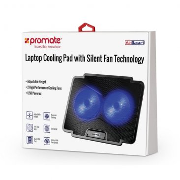 Promate Laptop Cooling Pad with silent fan technology - Promate 01