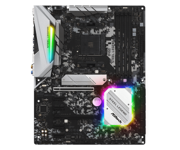 ASRock B450 STEEL LEGEND Socket AM4/ AMD Promontory B450/ DDR4/ Quad CrossFireX/ SATA3&USB3.1/ M.2/ A&GbE/ ATX Motherboard
