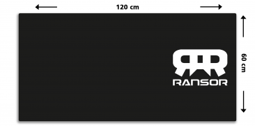 RANSOR Gaming Moozepad Classic Black XXL - 90x45 - RNSR-MP22-CLBK-2XL