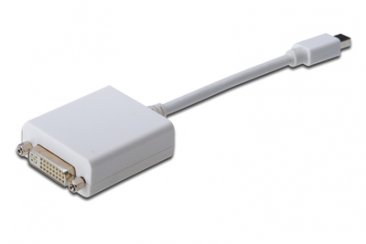 DIGITUS DisplayPort adapter cable, mini DP - DVI (24+5) M/F, 0.15m, DP 1.1a compatible