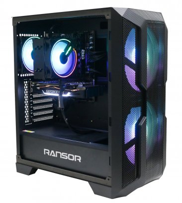 RANSOR Gaming Force 3 Pro: Intel Core i3-10100, NVIDIA GTX 1660 Ti 6GB, 16 GB RAM, 500 GB SSD, 500W PSU,  1 Year Warranty - RNSR-PC-F3-PRO-20