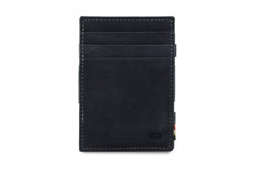 Garzini Magic Coins and ID Window Wallet RFID Leather Hold Up to 17 Card - Carbon Black