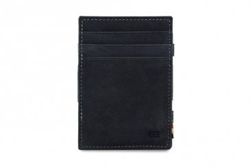 Garzini Magic Coin Wallet RFID Leather Essenziale Hold Up to 10 Cards - Carbon Black