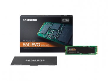 Samsung 860 EVO Series 250GB M.2 2280 SATA3 Solid State Drive, Retail (Samsung V-NAND 3bit MLC) - MZ-N6E250BW