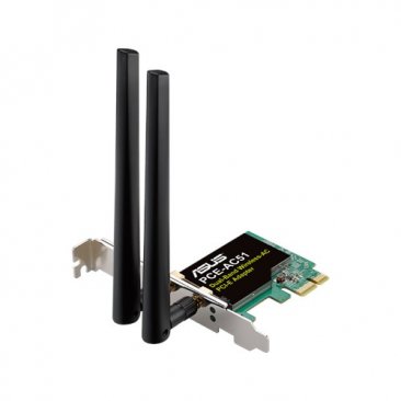 ASUS PCE-AC51/BULK Asus PCE-AC51/BULK Wireless AC750 PCIe Adapter Card for Dual-Band 2x2 802.11AC WiFi
