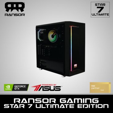 RANSOR Gaming Star 7 Ultimate Edition - Intel Core i7-10700F, NVIDIA GeForce GTX 1660 Super, 16 GB RAM, 500 GB SSD, 1TB HDD, 500W PSU - 1 Year Warranty