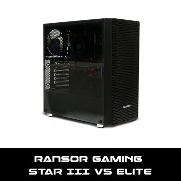 RANSOR Gaming Star III v5 Elite: AMD 3400G, GeForce GTX 1660 6GB, 16 GB DDR4 RAM, 500 GB SSD, 500W Power Supply, Windows 10 Pro - 1 Year Warranty - RNSR-PC-SIII-ELITE-V5