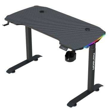 RANSOR Space V2 Pro RGB Height Adjustable Desk - Black - RNSR-GD-SPLV2PRO-BLK