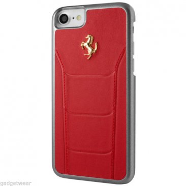 Ferrari 488 Collection Leather Hard Case Apple iPhone 7 - Red