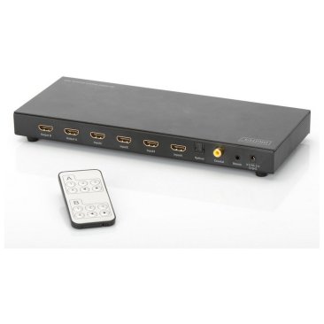 DIGITUS 4K HDMI Matrix Switch 4x2, Supports 4K/2K,3D video formats - DS-50304