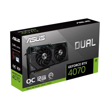 ASUS Dual GeForce RTX 4070 OC Edition 12GB GDDR6X - 90YV0IZ2-M0NA00