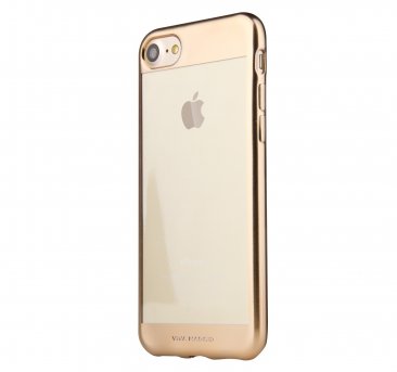 Viva Madrid Metalico Flex Borde for iPhone 7 Back Case - Gold