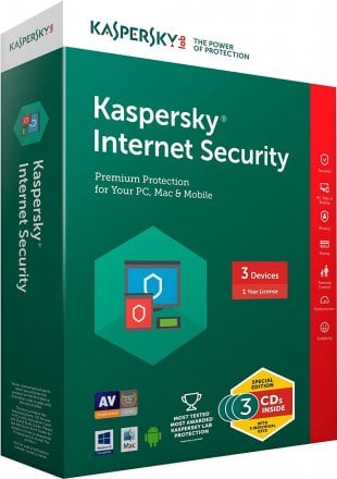 Kaspersky Internet Security 2017 3 Users -  1 Year