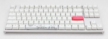 Ducky One 2 TKL RGB Cherry Blue RGB Switch White/ ,White keycaps/ White top case white bottom case |ENG/ARABIC Keys -DKON1787ST-CARALWWT1