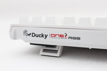 Ducky One 2 TKL RGB Cherry Blue RGB Switch White/ ,White keycaps/ White top case white bottom case |ENG/ARABIC Keys -DKON1787ST-CARALWWT1