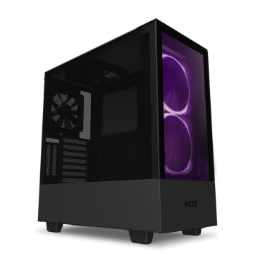 NZXT H510 Elite Compact Mid Tower Matte Black Matte Black Chassis with Smart Device 2 2x 140mm Aer RGB Case Fans 1x LED Strips- CA-H510E-B1.ME