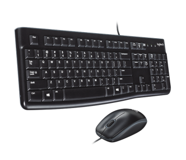 Logitech MK120 USB Keyboard and Mouse Combo - English/Arabic Keys - 920-002546