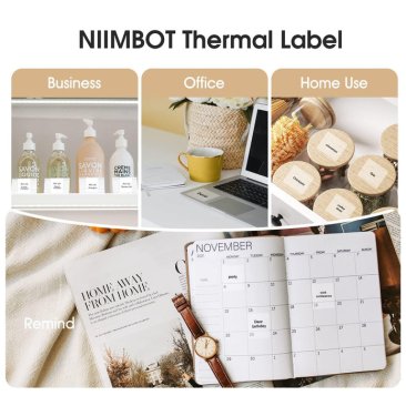 Niimbot Thermal Label Paper 50*50 - 150 White Round - T50*50 WHITE ROUND