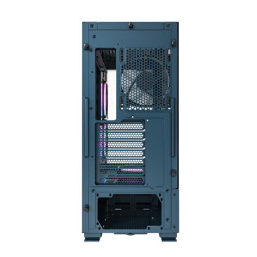 Montech Sky Two, Dual Tempered Glass, 4X PWM ARGB Fans Pre-Installed, ATX Gaming Mid Tower Computer Case - SKY-TWO-MOROCCO-BLUE