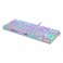 Motospeed CK101 Wired Mechanical Keyboard RGB White with Red Switch with Arabic Layout