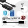 CAC-1504 USB TYPE C 3.1 GEN1 MALE TO HDMI 2.0 FEMALE 4K60HZ UHD/3D ACTIVE ADAPTER